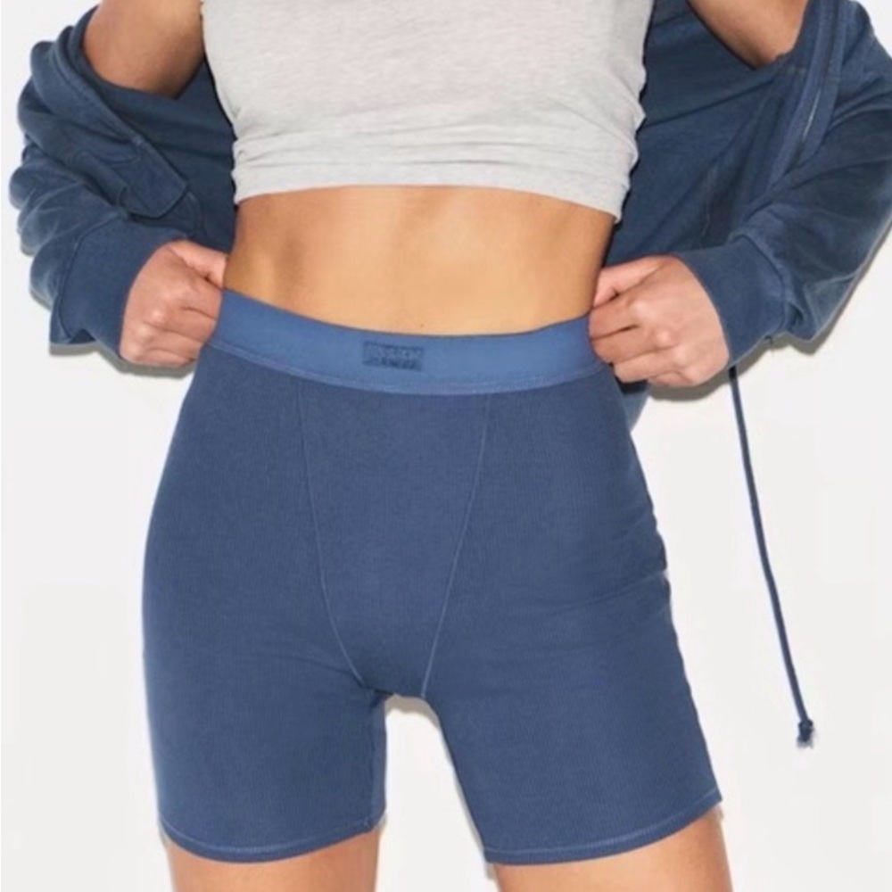 Blue SKIMS women’s Boxers